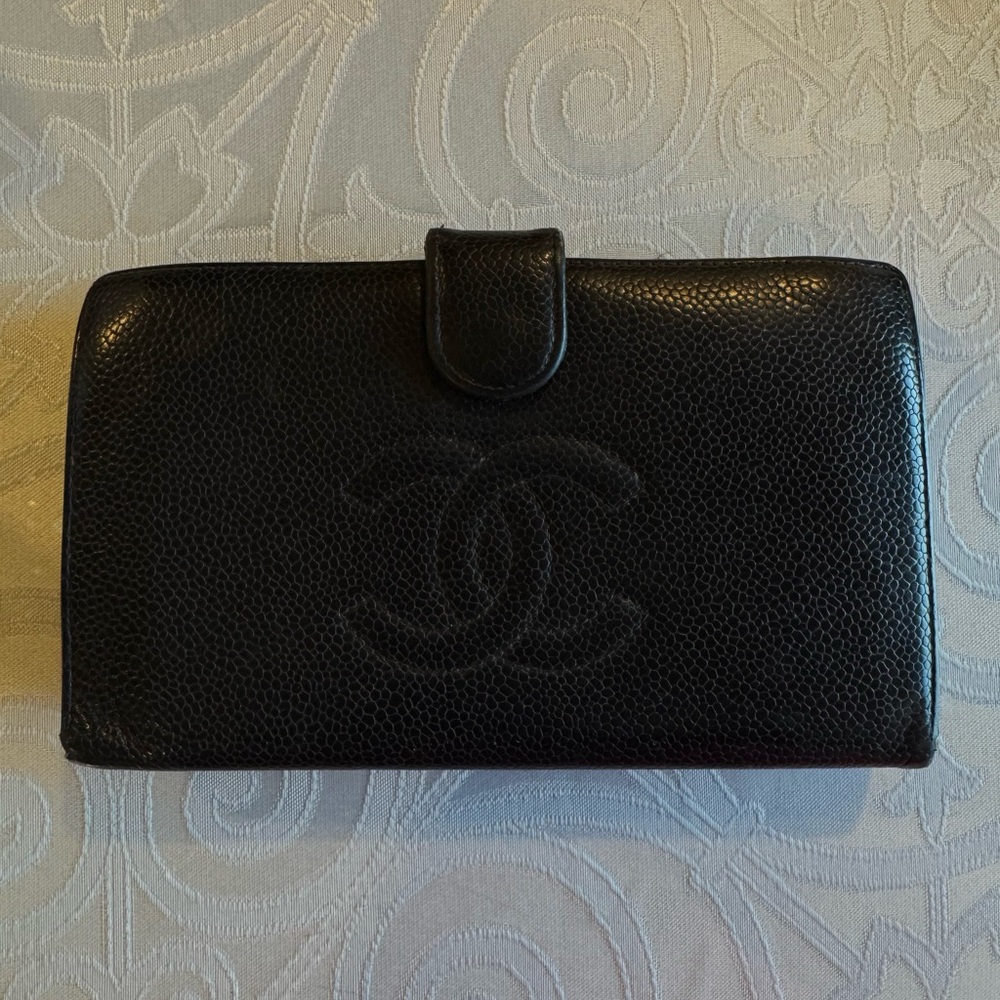 Chanel Black Leather Wallet
